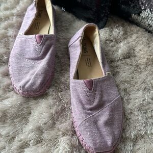 TOMS Women's Mauve Espadrille Slip-Ons